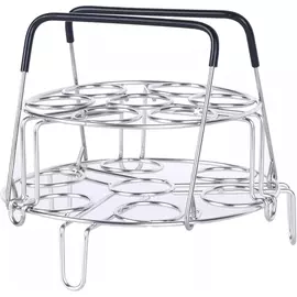 Ziva - Egg steamer rack - stainless steel - 2 layers - (Φ20cm)